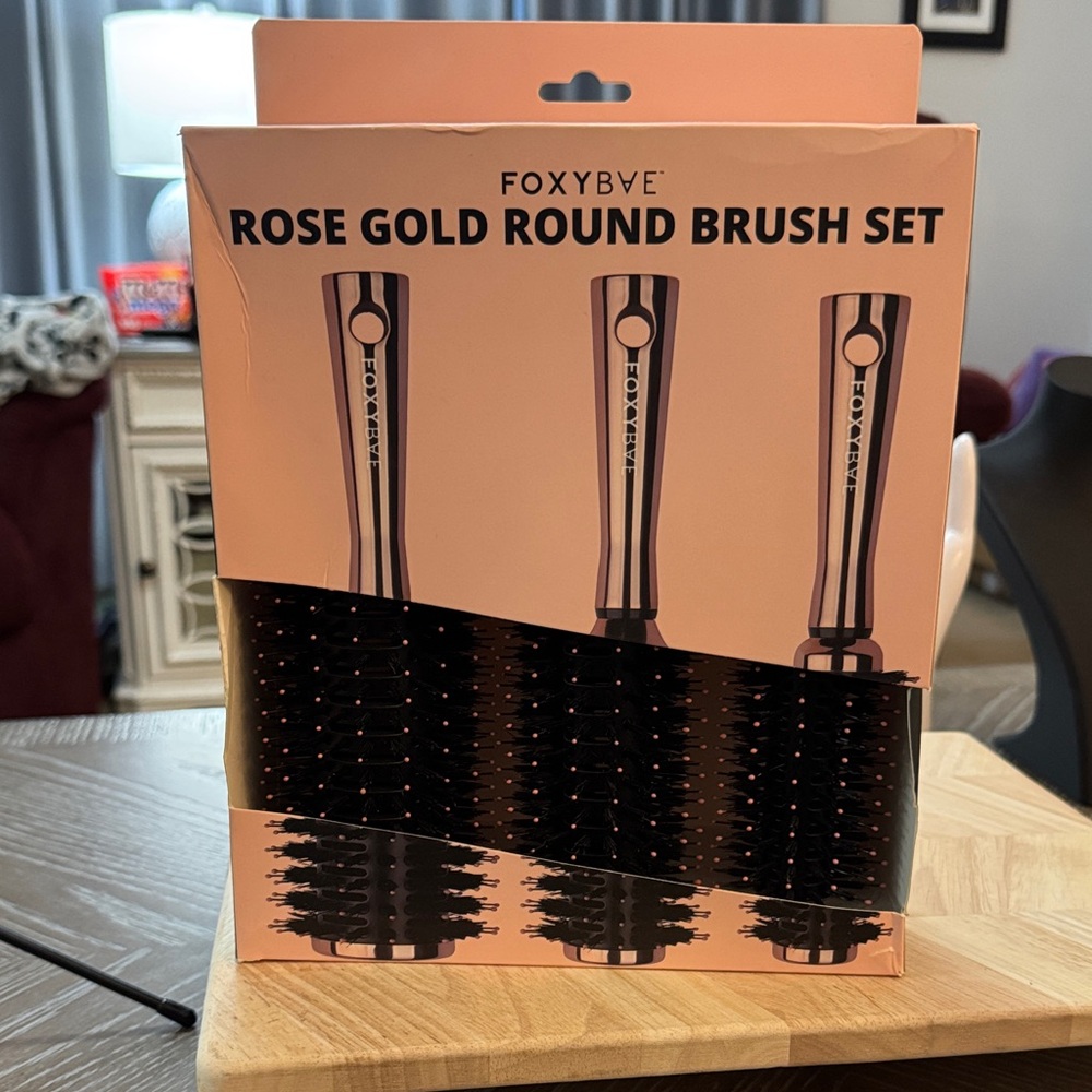FoxyBae Rose Gold Round Brush Set